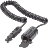 Blue Sea Systems Plug With Single Extension Socket 12v Zwart