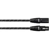 Avinity Audiokabel, XLR-stekker - XLR-koppeling, stof, verguld, 0,5 m