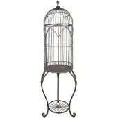 Clayre & Eef Vogelkooi decoratie Ø 52x187 cm ijzer