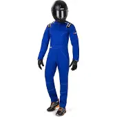Sparco MS-4 - Monteursoverall Overall - Zwart/Grijs/Blauw/Rood