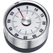 Westmark Kookwekker, mechanisch, magnetisch, 1-60 minuten, roestvrij staal/kunststof, antraciet/zilver, 10902260