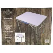 Svenska Living Campingtafel Inklapbaar 60x45x60cm Wit wit Metaal Svenska Living Campingtafel