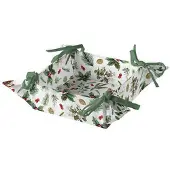 Ambiente Broodmand Winter greenery wit wit Katoen Ambiente Broodmand