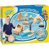 Totum 75-delige junior Timmer set - Met hout, hamer en veilige spijkerhulp - Speelgoed Kinderen - Voor meisjes en jongens - Vanaf 5 jaar
