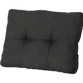 Madison Loungekussen Madison Rib Black Rugkussen (60 x 43 cm)