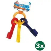 Nylabone puppy chew bijtsleutels baconsmaak 3x Tot 16 kg
