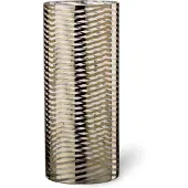 Dulaire Windlicht Modern Goud Glas Gestreept 28 cm