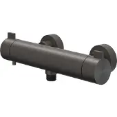 Ivy Aia Tribe Douchethermostaatkraan opbouw cooltouch RVS316 geborsteld carbon black PVD