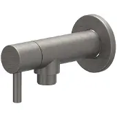 Ivy Aia Toebehoren Hoekstopkraan 1/2" 3/8 Geborsteld metal black PVD