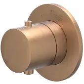 Ivy Aia Bond Afbouwdeel inbouwthermostaat symmetry met rond rozet Geborsteld mat koper PVD