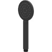 Ivy Aia Toebehoren Handdouche rond 9cm, satin spray Mat zwart PED
