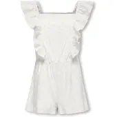 ONLY KIDS ONLY GIRL playsuit KOGELLY met all over print wit Meisjes Katoen Vierkante hals - maat 146