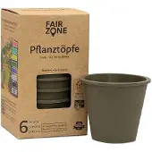 Fairzone Plantenpotten - Rubber - Olive - 6 Stuks - Olive