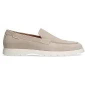 Manfield Beige suède loafers | Maat 42