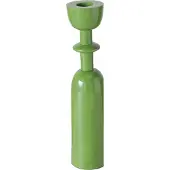 Boltze Groene moderne kandelaar mat groen aluminium 22,5 cm