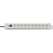 Brennenstuhl Premium-Line stekkerdoos met 10 contacten / grijs - 3 meter