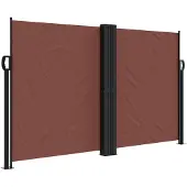 vidaXL Windscherm uittrekbaar 140x1000 cm bruin