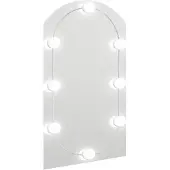 vidaXL Spiegel met LED-verlichting boog 70x40 cm glas