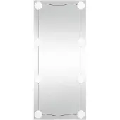 vidaXL Wandspiegel met LED's rechthoekig 30x80 cm glas