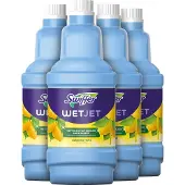 Swiffer 4x WetJet Alles-In-Een Dweilsysteem Reinigingsmiddel Vloer 1,25 liter