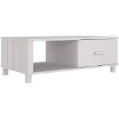 vidaXL Salontafel HAMAR, wit, 100x55x35 cm, massief grenenhout