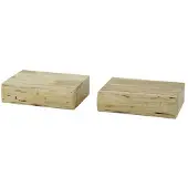 Hoyz nachtkastje 1l tree xs massief acacia naturel set van 2