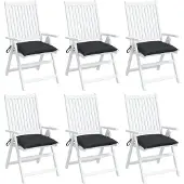 vidaXL Palletkussens 6 st 50x50x7 cm oxford stof zwart