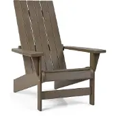 Keter Montauk Adirondack Premium Tuinstoel - 88,9x71,76x93,35cm - Gerecycled Hoogwaardig HDPE kunststof - Bruin
