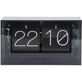 Karlsson Klok Boxed Flip Acrylic Black