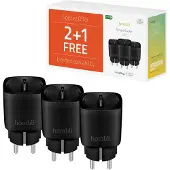 Hombli Slimme Stekker Zwart 3-Pack