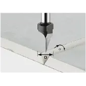 Festool HW S8 D12,5/45ø V-GROEFFREES