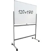 Ivol Whiteboard Verrijdbaar - Dubbelzijdig - Magnetisch - 120x180 cm