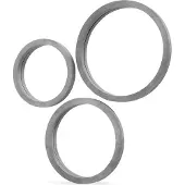 Dulaire Wandspiegel Grijs Betonlook Rond 3 st.
