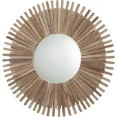 Dulaire Wandspiegel Hout Rond Ø 75 cm