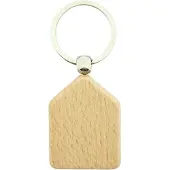 Combicraft Blanco houten sleutelhanger huis 45x35mm - verpakking 50 stuks