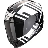 Scorpion Exo-520 Evo Air Banshee helm, wit/zwart, maat XS (53/54)