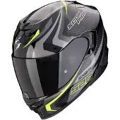 Scorpion EXO-520 Evo Air Terra Zwart-Zilver-Neon Geel Integraalhelm Maat 2XL