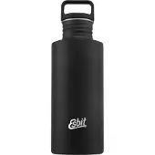 Esbit Sculptor Waterfles - 750ml - Zwart - RVS Drinkfles - Lusdop
