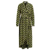 Colourful Rebel Dames Kleedjes Vivian Big Flower Maxi Dress - Geel - Maat S