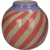HD Collection Vaas Strepen Roze 16x16x16cm