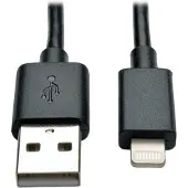 Tripp Lite Câble de chargement / synchronisation Lightning vers USB - Noir - câble Lightning - Lightning / USB - 25.4 cm