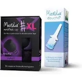 Merula menstruatie cup XL + douche - midnight zwart