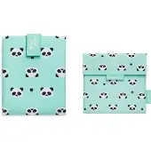 Roll'Eat Boc’n’Roll - Snack'n'Go Voordeelset Panda- Herbruikbaar Boterhamzakje en Snackverpakking - Sluiting met klittenband - BPA-vrij - Waterdichte binnenlaag - Wasbaar tot 60°C