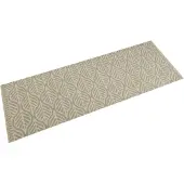 vidaXL Keukenmat wasbaar bladprint 60x180 cm fluweel
