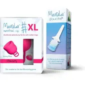 Merula menstruatie cup XL + douche - strawberry roze