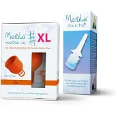 Merula menstruatie cup XL + douche - fox oranje