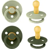 BIBS Fopspeen - Symmetrisch - 2 Stuks - 0-6 Mnd - Sage/Hunter Green