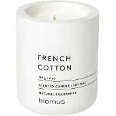 Blomus Geurkaars Fraga French Cotton Lily White 24 uur (6,5 x 8 cm)
