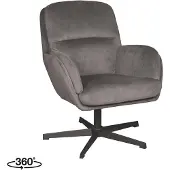 Label51 Draaifauteuil Moss - Antraciet - Cosmo