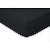 Eleganzzz Hoeslaken Katoen Perkal 35cm Hoekhoogte - zwart 80x200cm